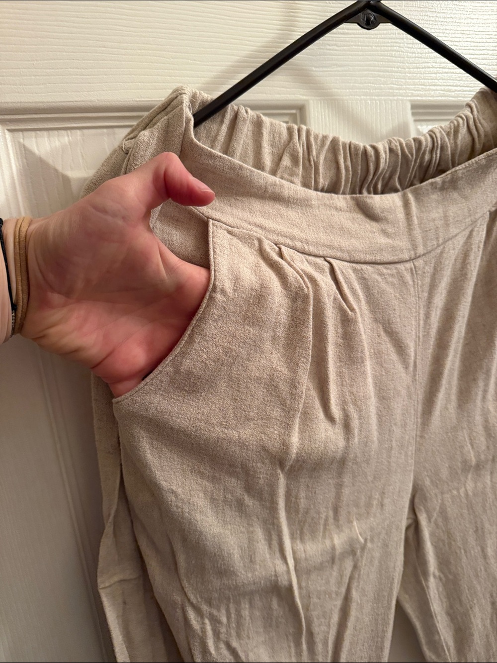 Lilyful Chico Neutral Ribbed Drawstring Pants - Picture 6 of 10